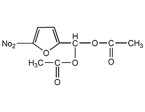 5-nitro-2-furfural diacetate structural formula