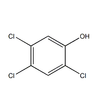 2,4,5-Trichlorophenol structural formula