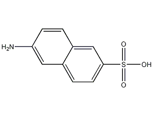 6-amino-2-naphthalenesulfonic acid structural formula