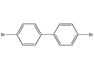 Dibromobiphenyl structural formula