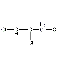 1,2,3-trichloropropene (cis-trans isomer mixture) structural formula